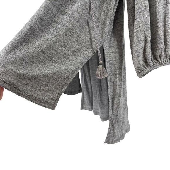 Free People Tunic Gray Bohemian Relaxed Fit Balloon Sleeve We The Free Size XS - Picture 5 of 9